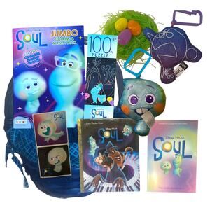 Disney Pixar Soul Easter Basket Fillers Gift for Kids | Plush Books Puzzle Set